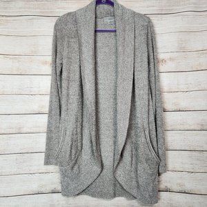 Barefoot Dreams Size Medium CozyChic Lite Style 452  Circle Cardigan Brown